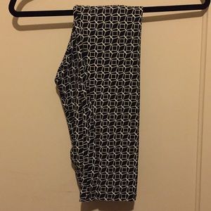 Black and White Lularoe Leggings One Size